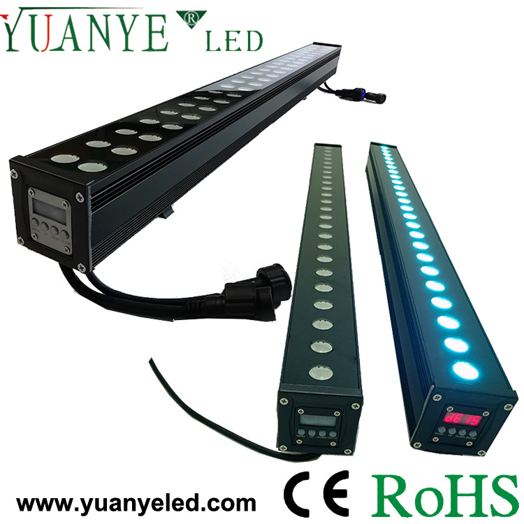 单排72w 双排 120w 144w rdm调光dmx512 舞美线条灯 防水ip67壁灯