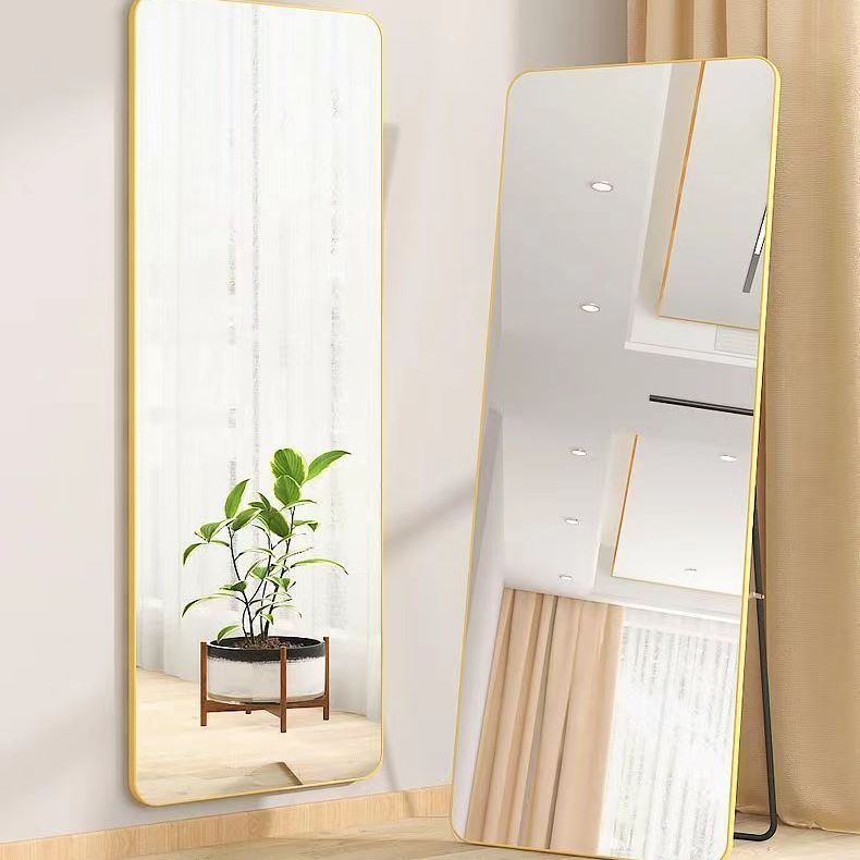 Full-Length Mirror Dressing Mirror Floor Mirror Home Wall Mount Bedroom Makeup Wall-Mounted Dormitory Three-Dimensional Full-Length Mirror Ins Style