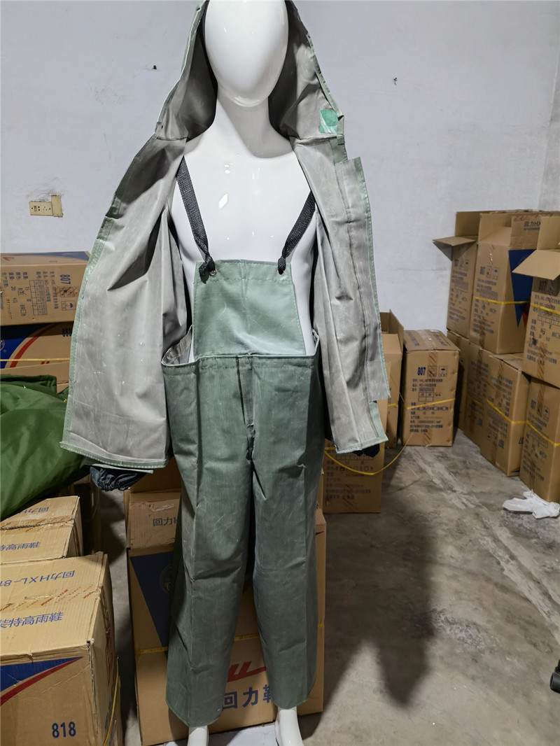 红旗雨衣 红旗分体雨衣 橡胶双胶防水雨衣上衣 下衣 分体雨衣