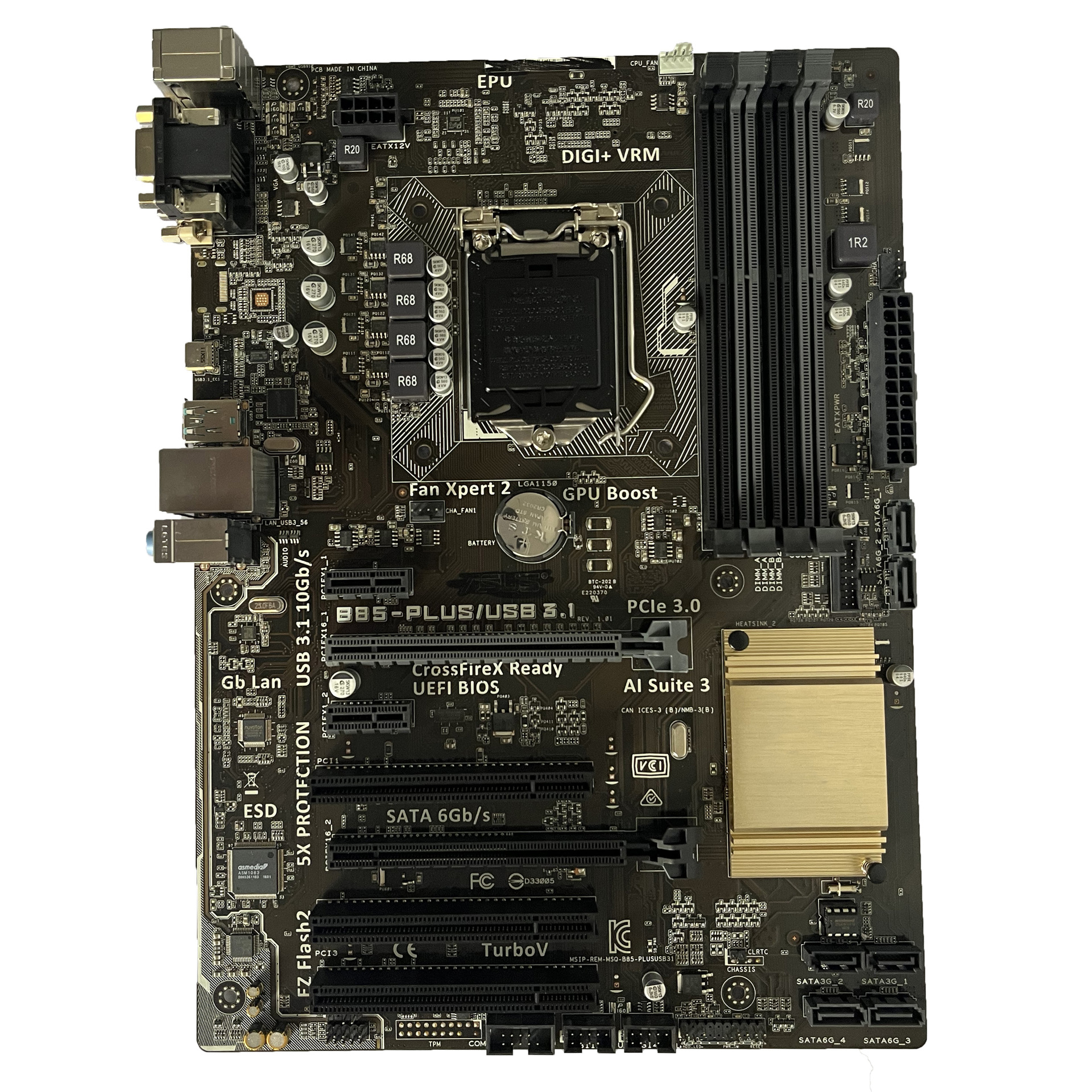 0成交0块适用于 华硕 b85m-v5 plus 1150针小板酷睿四代i3 i5￥358.