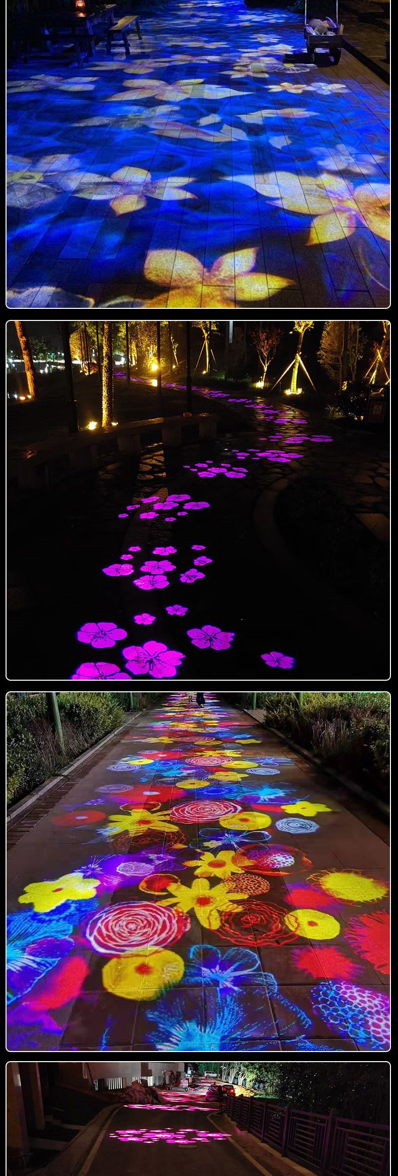 logo投影灯室外门头广告图案射灯户外旋转文字店铺商用地面