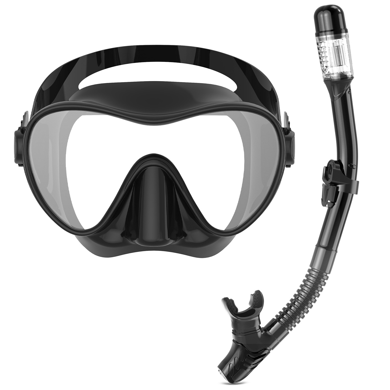 户外运动浮潜潜水面镜高清大视野全干式呼吸管成人眼镜潜水面罩