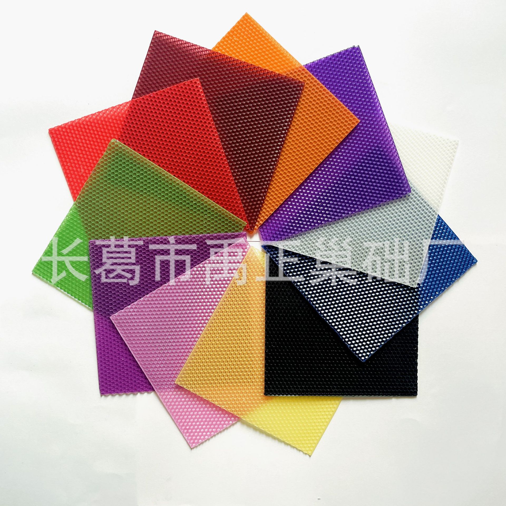 跨境热卖10片12片24片彩色蜂蜡片儿童diy手工蜂窝蜡片创意蜡烛