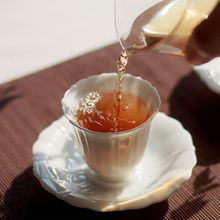 骨瓷茶杯德化甜白瓷品茗杯杯托茶盏茶艺功夫茶具杯子小茶盏主人杯