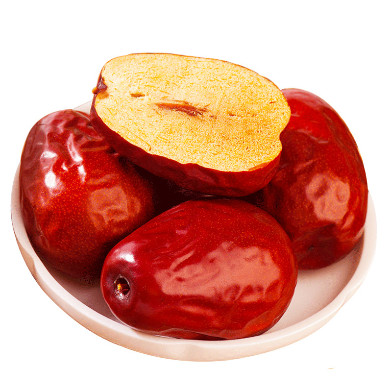 【新货2斤装】新疆和田大枣500g超六星一等品大红枣骏枣