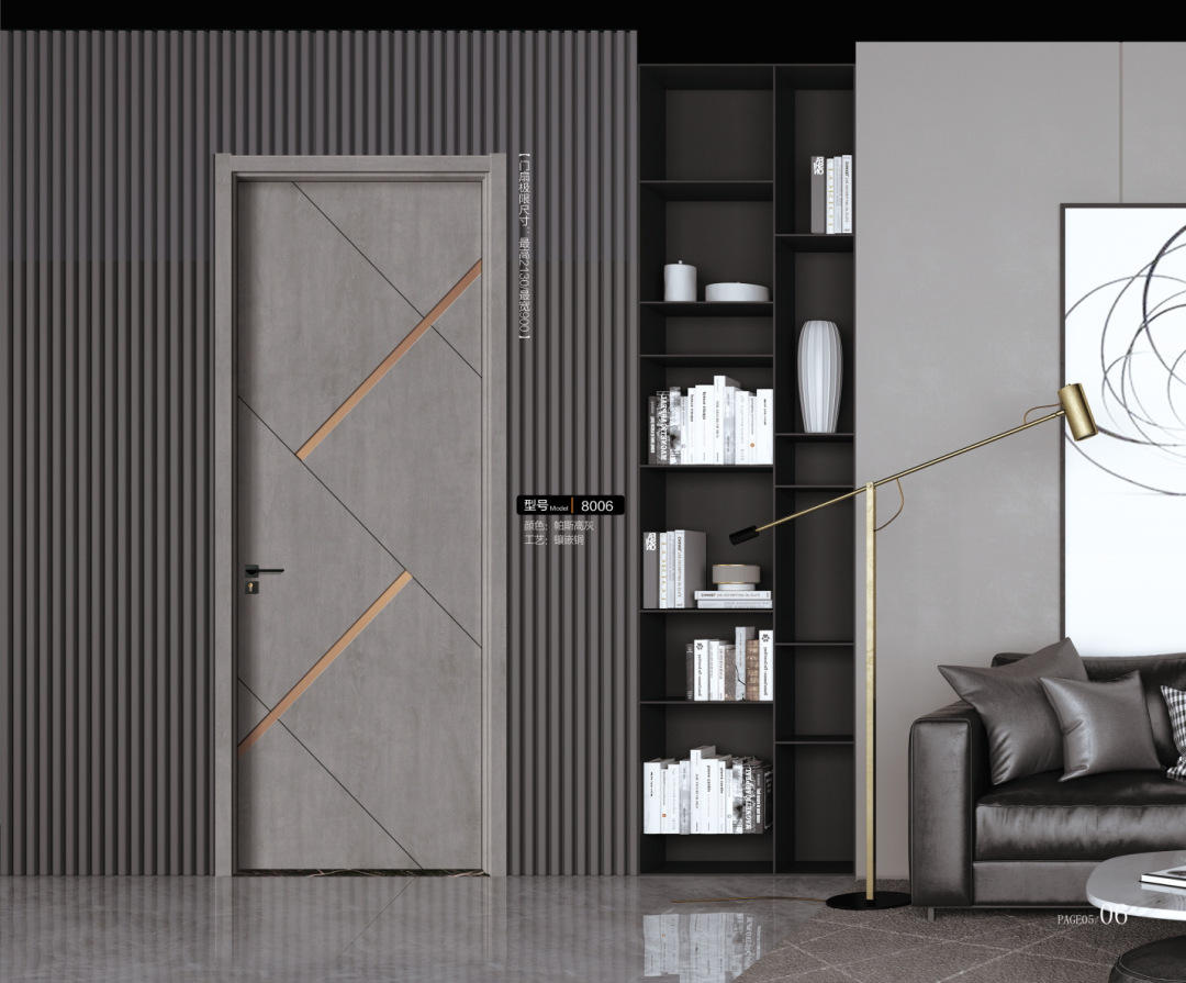 定制 碳晶新款房间门室内套装平开实木门面板木门烤漆家用卧室门
