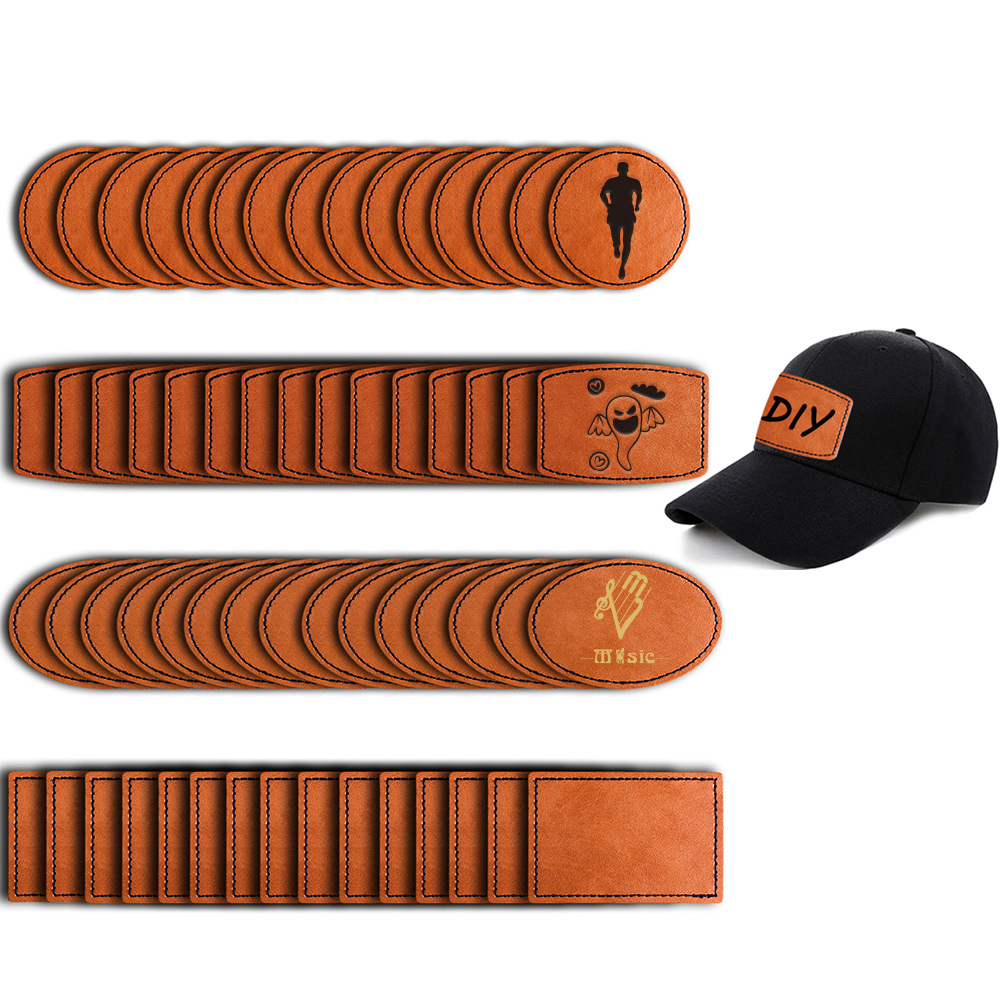 真皮PU皮标皮牌标签压变色凹凸压花丝印服装牛仔裤箱包鞋装饰商标