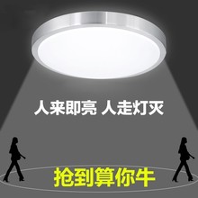 雷达人体感应灯声光控灯家用厕所吸顶灯车库楼道走廊过道灯具