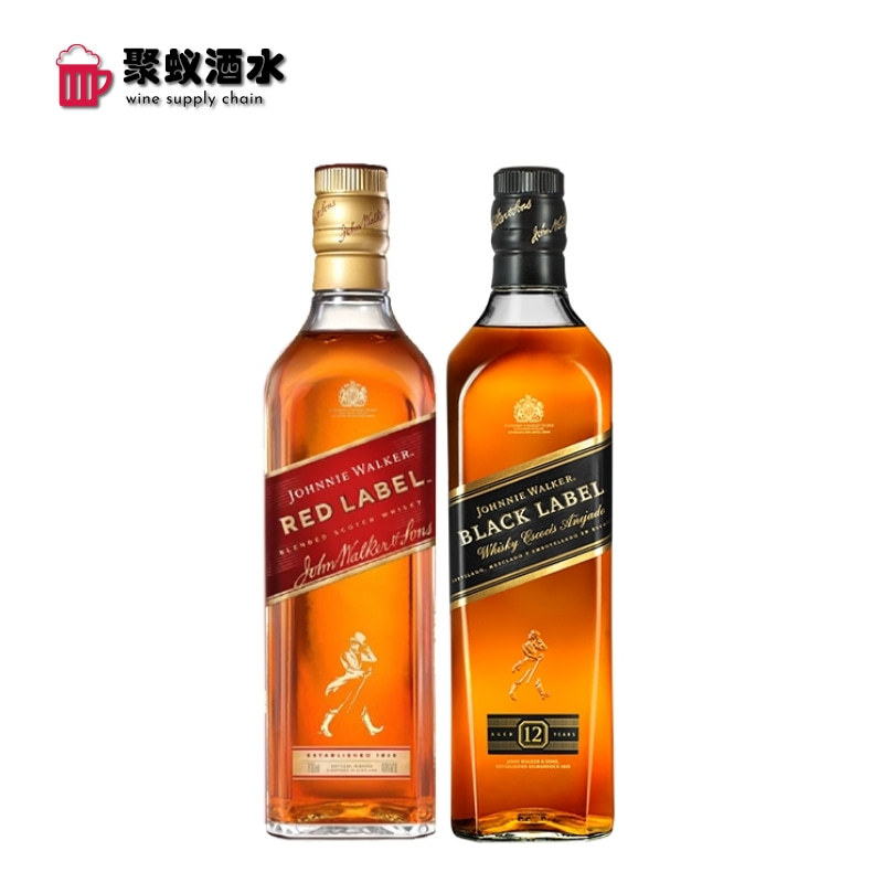 尊尼·获加 红牌黑方 700ml 750ml 英国进口礼盒装畅销威士忌洋酒