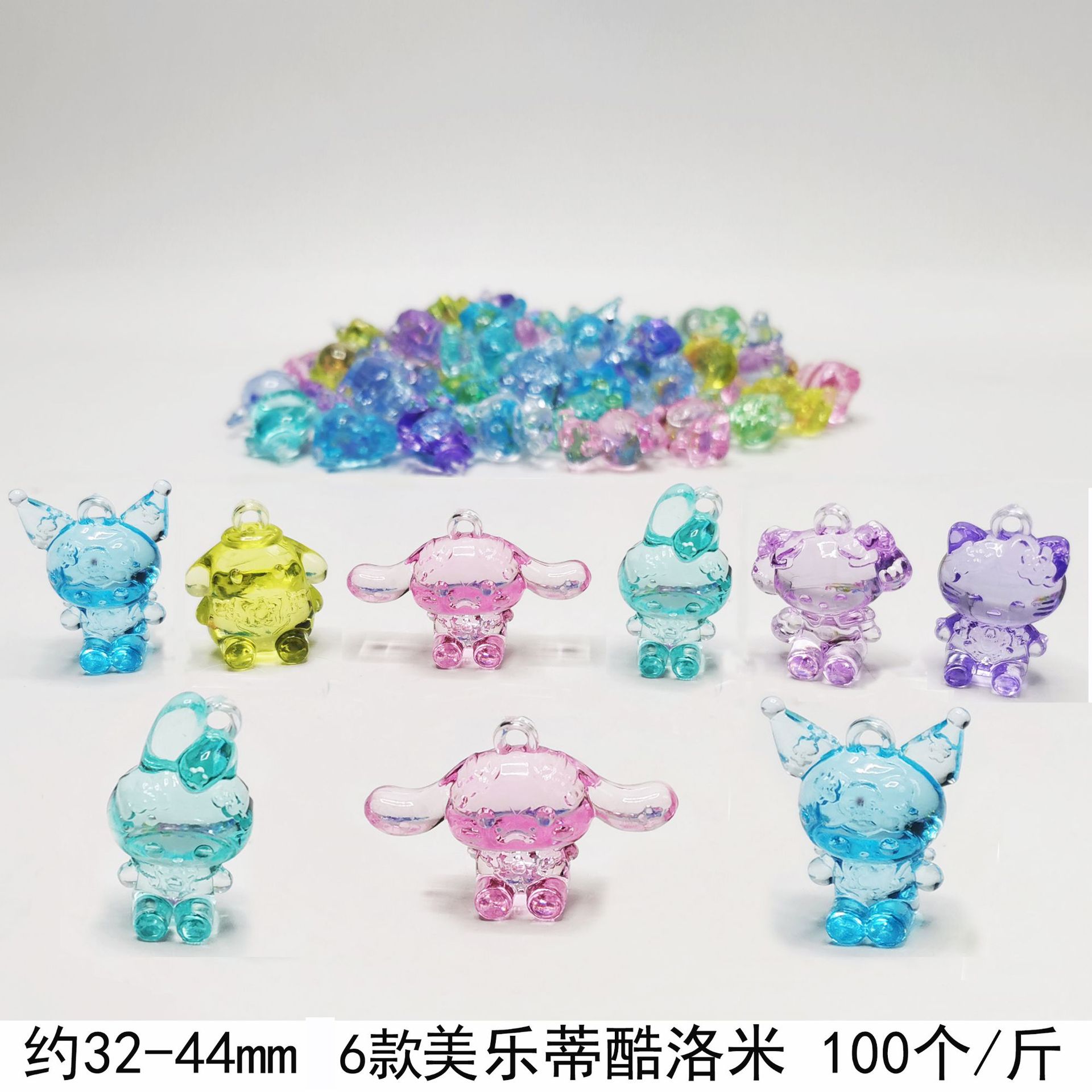 Acrylic Crystal Diamond Ornament Children's Treasure Archaeological Gem Accessories Amusement Park Crane Machines Cartoon Animal in Stock