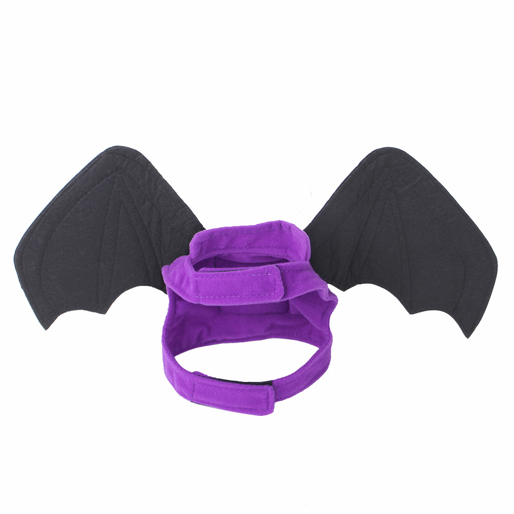 Cross-Border Halloween Chest and Back Dog Clothes Halloween Bat Wings Clothes Cat Dog Funny Pet Costume
