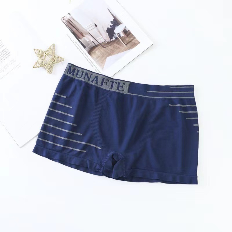 Cross-Border Underwear Men's Foreign Trade Japanese Mu Underwear Men's Comfortable Breathable Mid Waist Men's Briefs Boys