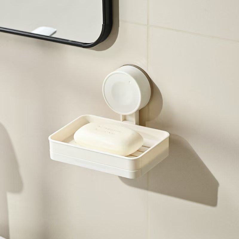 soap box draining student dormitory bathroom storage rack soap dish suction cup wall-mounted household punch-free