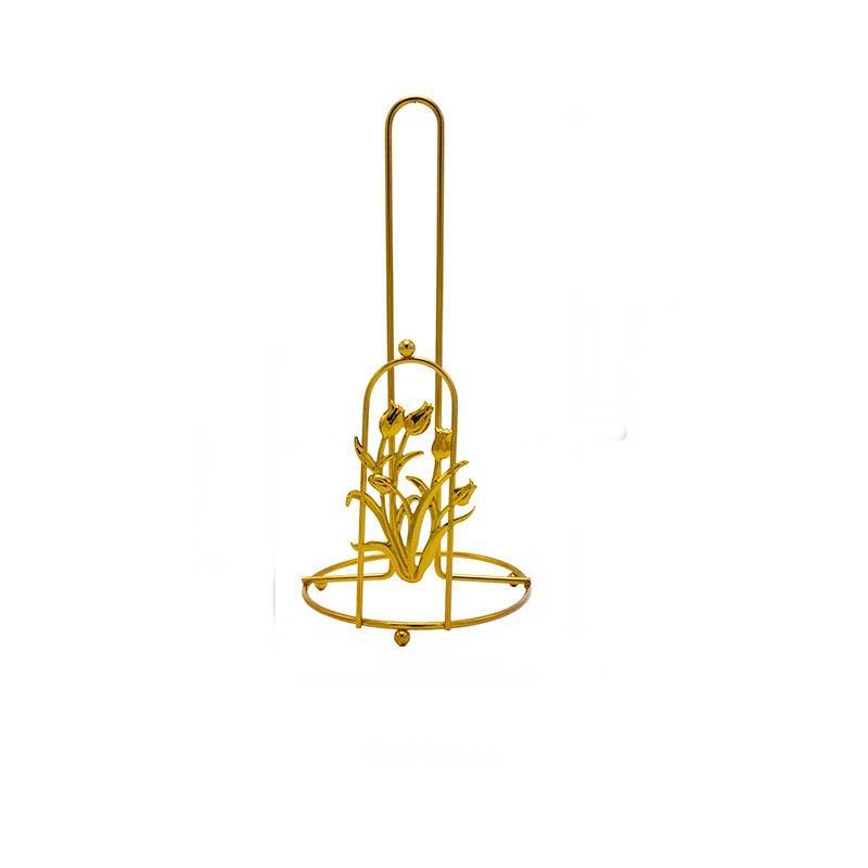 纸架卷纸架新款北欧风轻奢金色家用纸巾架蝴蝶羽毛款立式铁艺吸油