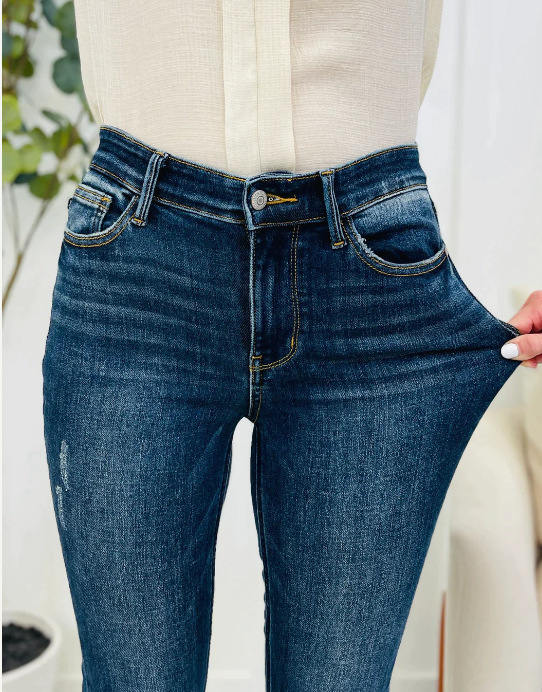 2023 New European and American Foreign Trade plus Size Women's Clothing Amazon High Elastic Worn Tight Slim-Fitting Ankle-Tied Jeans for Women