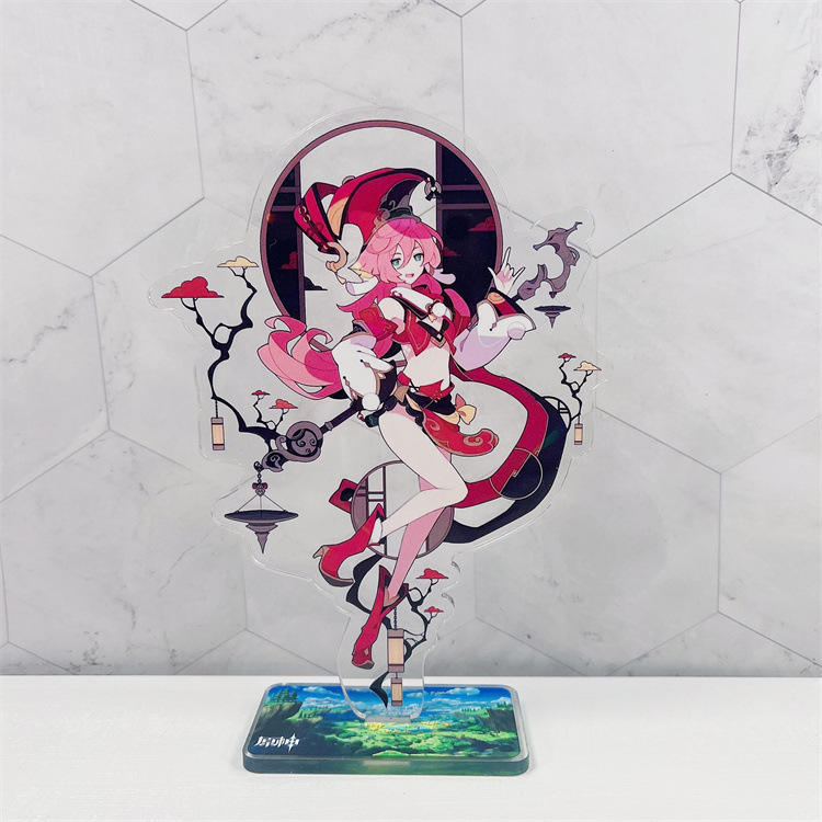 原神周边立牌 刻晴甘雨神里绫华八神神子疑光 双面亚克力摆件摆台