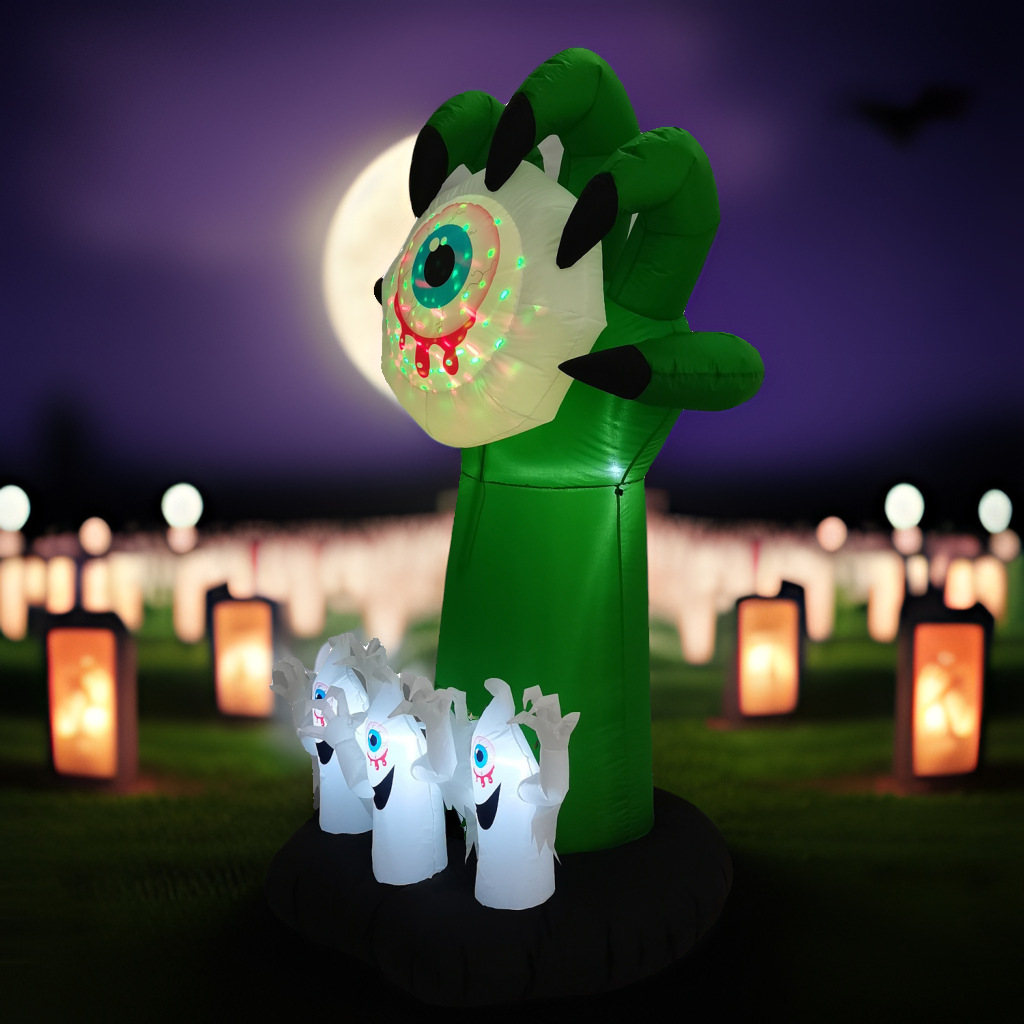 跨境热销万圣节充气装饰幽灵墓碑鬼魂节日装饰品圣诞节室外装饰