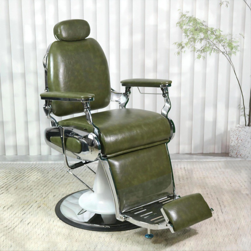 Men's Oil Head Chair Hairdressing Chair Can Be Put down Back Barber Chair Head Therapy Chair Shaving Chair Beauty Eyebrow Trimming Chair