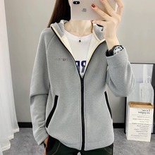 Outdoor Hooded Fleece Jacket Women's Tops Autumn and Winter