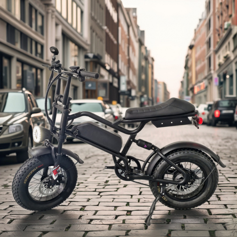 16英寸电瓶车轮胎成人儿童电动自行车越野Ebike悬挂快速通勤车