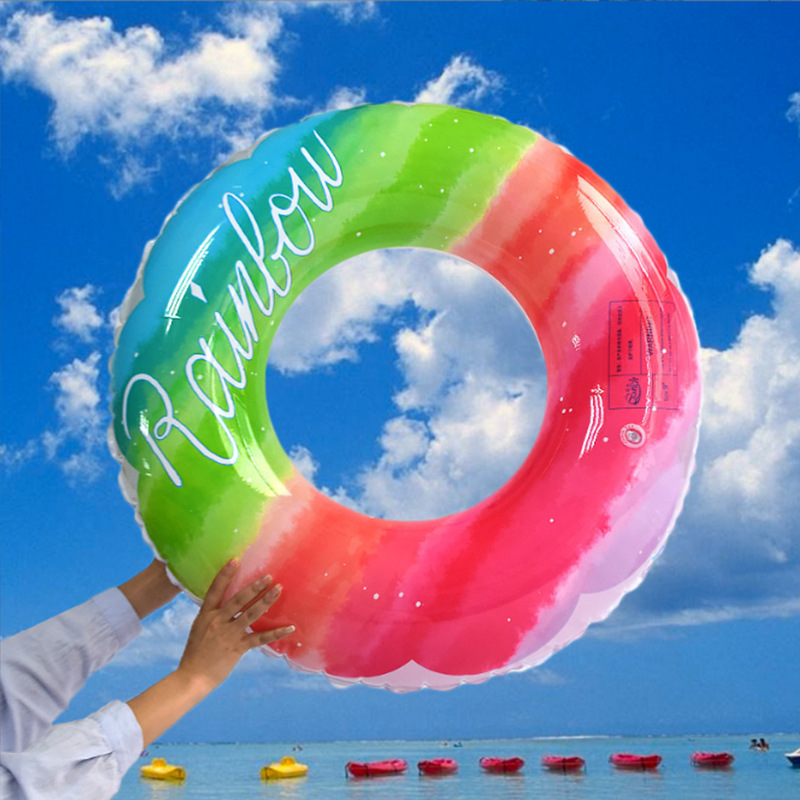 Children's Swimming Ring Thickened Outdoor Water Inflatable Toys New Internet Celebrity Life Buoy Underarm Swimming Ring Wholesale