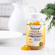 跨境供应欧米GA3鱼油软糖DHA+ fish oil GUMMIES亚马逊外贸热销