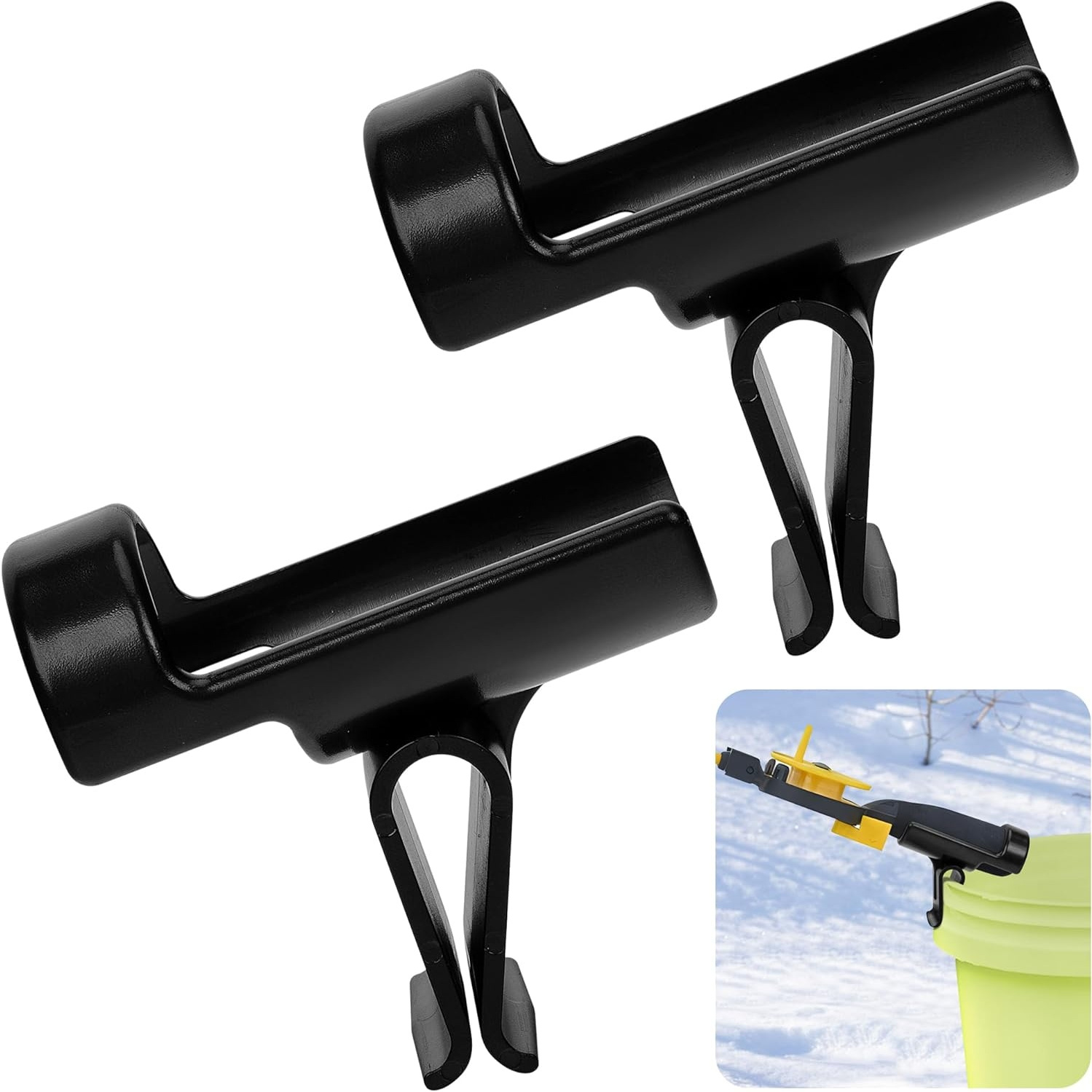 冬钓桶沿渔竿固定器Bucket Rod Holder，Ice Fishing Rod Holder