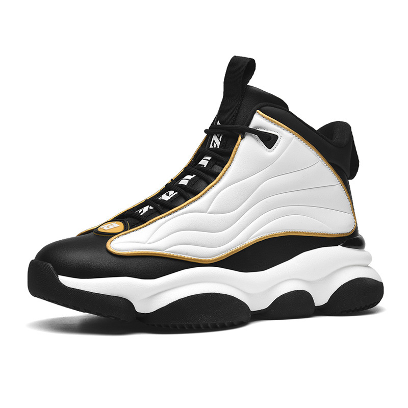 青少年高帮艾弗森篮球鞋秋冬季新款厚底防滑鞋运动休闲男鞋批发