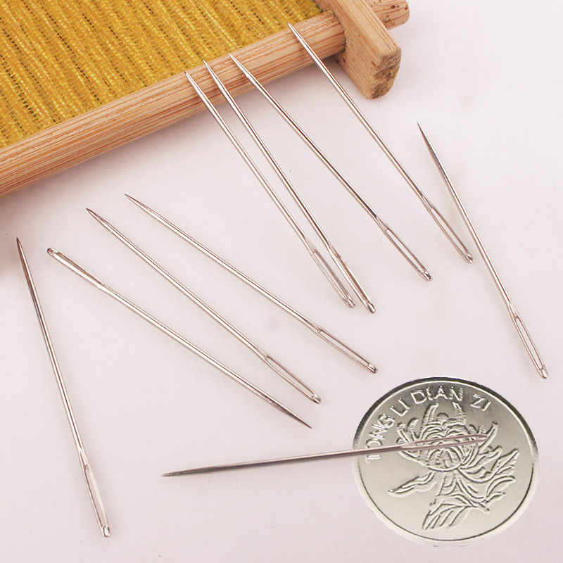 缝合diy穿绳毛线针大屁股粗钝头绒线针大号手工绣花编织工具钢针