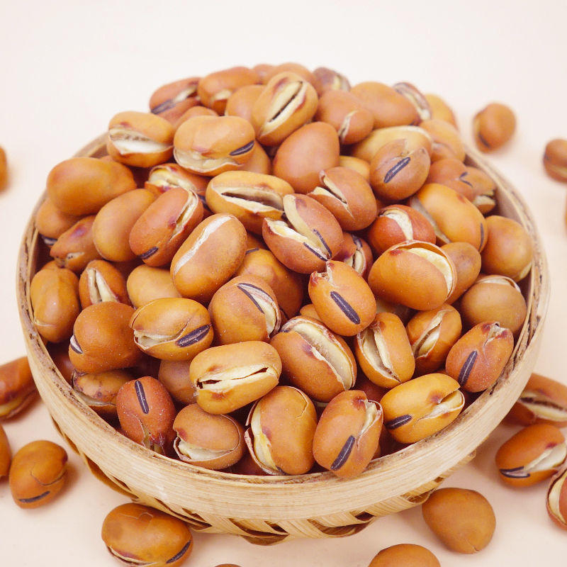 新货农家干炒胡豆盐炒小吃炒蚕豆原味炒货休闲小蚕豆零食大豆批发