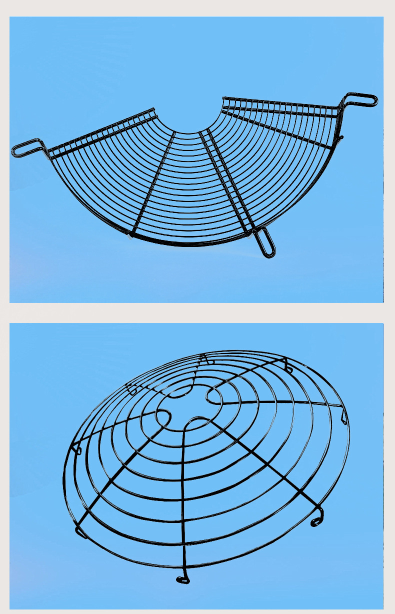 工厂定做通风排风扇散热风机网罩 圆形钢丝轴流负压风机防护网罩