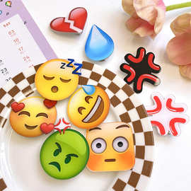 汗滴发夹流汗夹黄豆emoji侧边夹子头饰水滴大无语发卡刘海夹 发饰