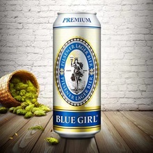 bluegirl蓝妹罐装啤酒500ml*12易拉罐整箱啤酒批发
