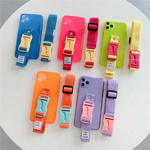 Fluorescent Neon Phone Case Cord For iPhone 13 Pro Max 11 12