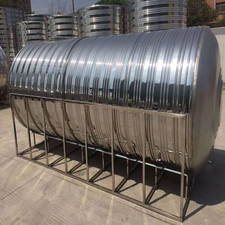 304圆形不锈钢水箱 卧式保温水箱 空气能缓冲水箱 家用水塔蓄水箱