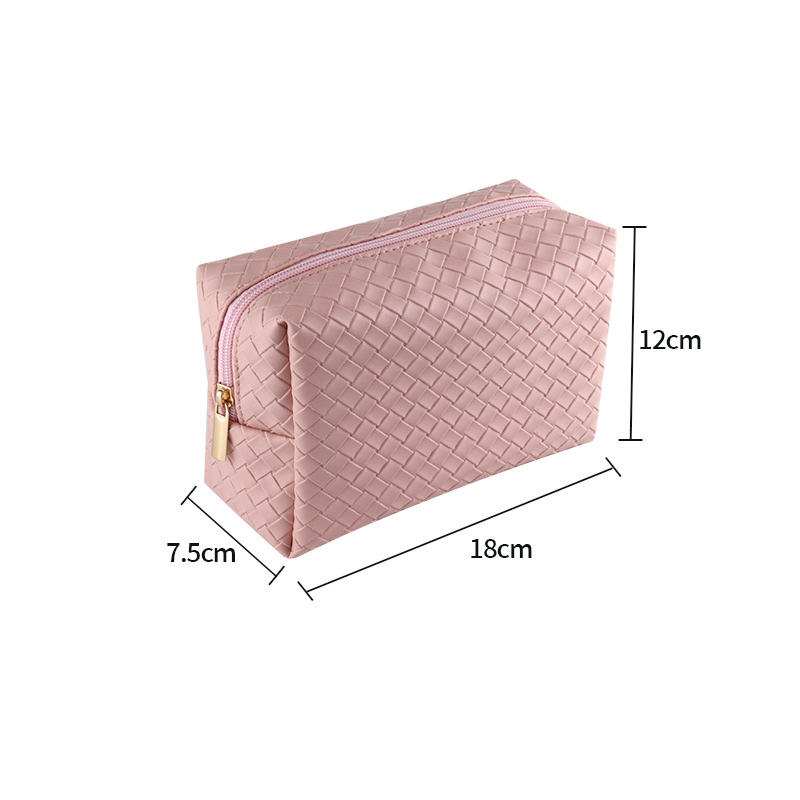 Amazon Cosmetic Bag Portable Travel Large Capacity Plaid High-Grade Storage Bag High-Grade Wash Waterproof Wholesale