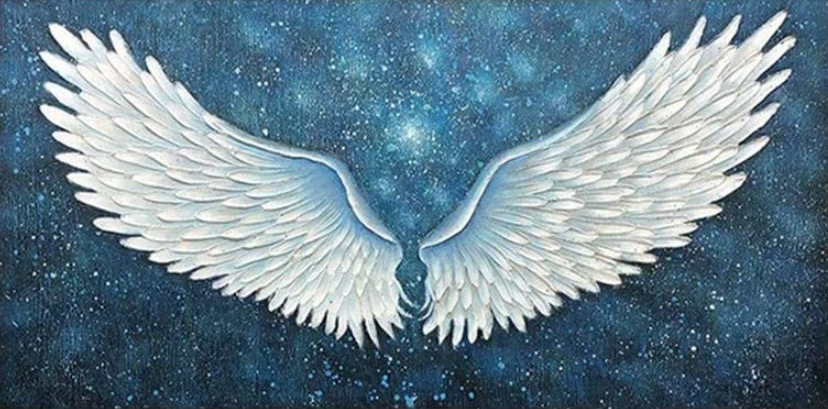 diy批发代发一对双天使翅膀钻石画