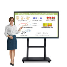 外贸跨境75寸86寸98寸智慧教学一体机触摸交互式电子白板会议平板