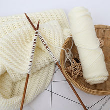 毛线团情人棉围巾线材料包中粗毛线团棒针线编织diy送男女友礼物