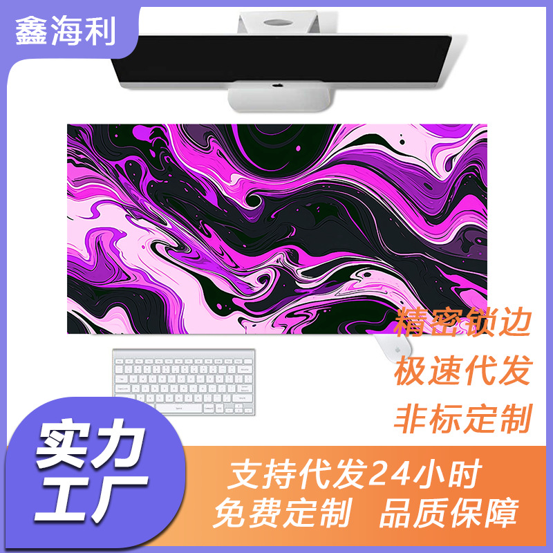 cross-border applicable abstract world series office large table mat precision lock edge factory custom game mouse pad