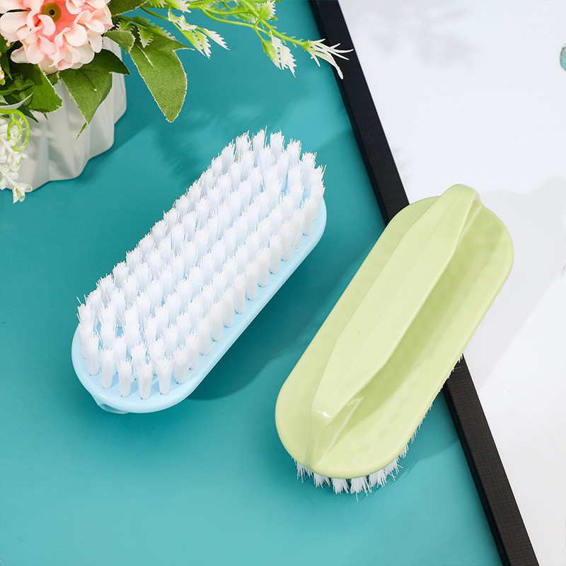 3个装家用硬毛洗衣刷清洁刷塑料多功能洗鞋刷可爱脚丫板刷衣服刷