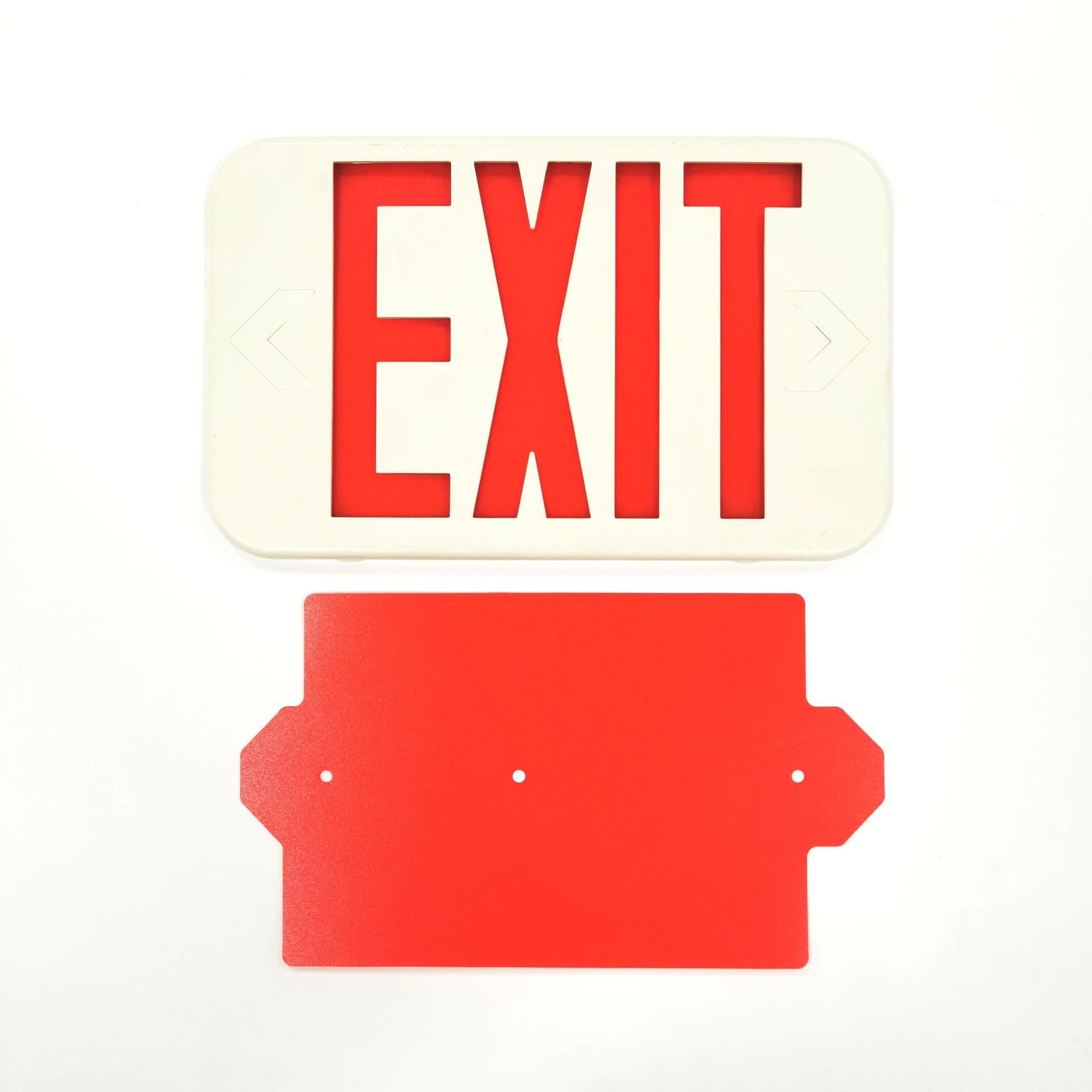 exit安全出口标识牌道路指示灯牌滤光板安全防护标志牌啤片pp塑胶