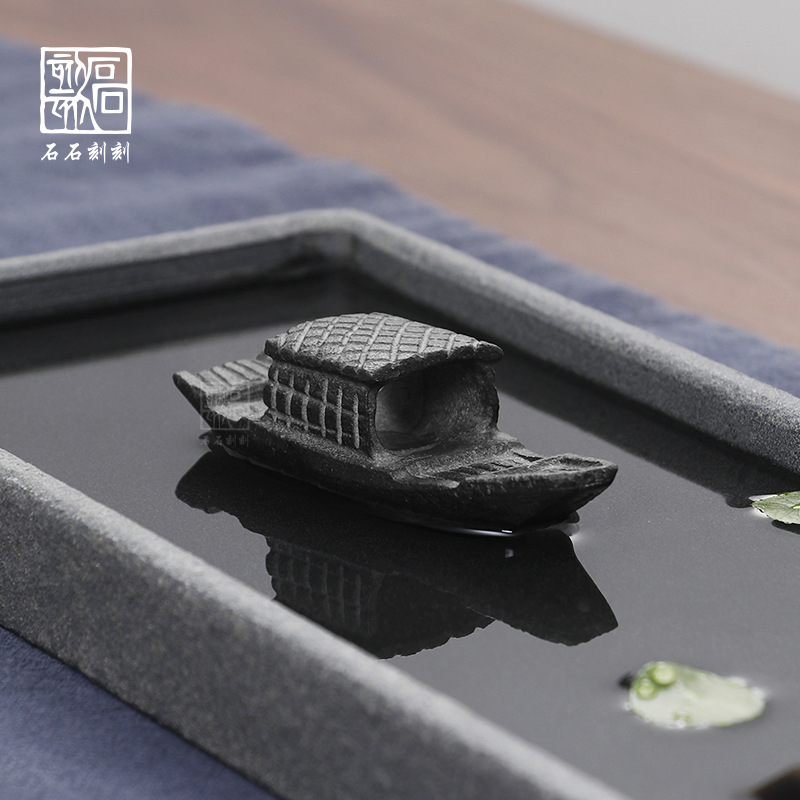 登录查看是否享首单包邮或首单立减规格泊舟——乌篷船手雕摆件198