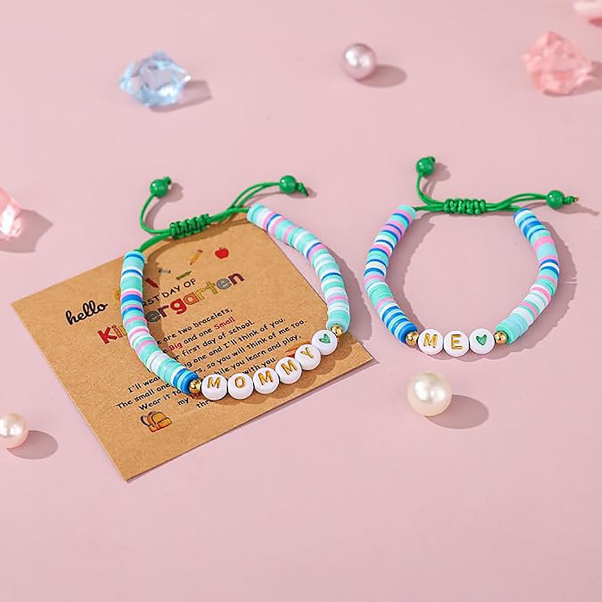 新款跨境开学季手链套装送孩子返校礼物彩色软陶编绳手串-阿里巴巴