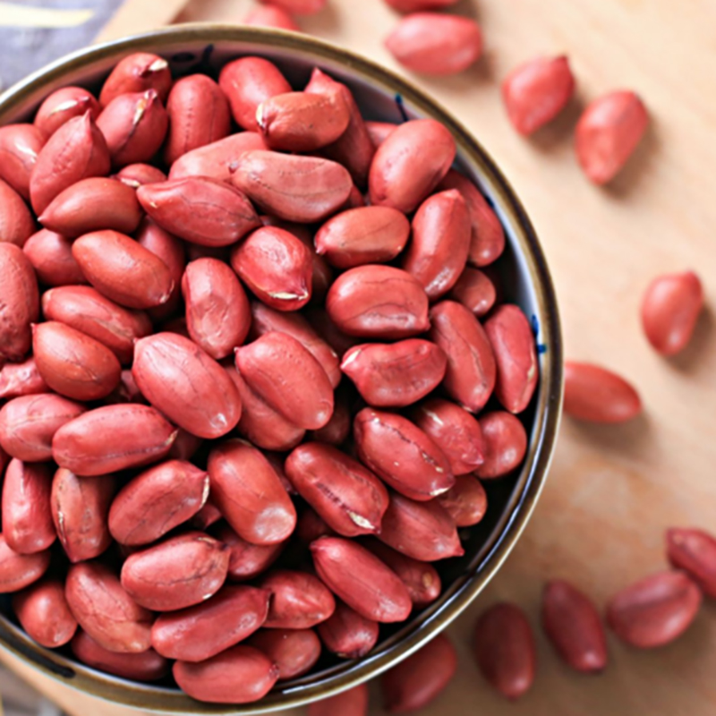 2023年新红皮花生米生新货熟红衣花生豆不带壳小粒仁商用10斤5斤