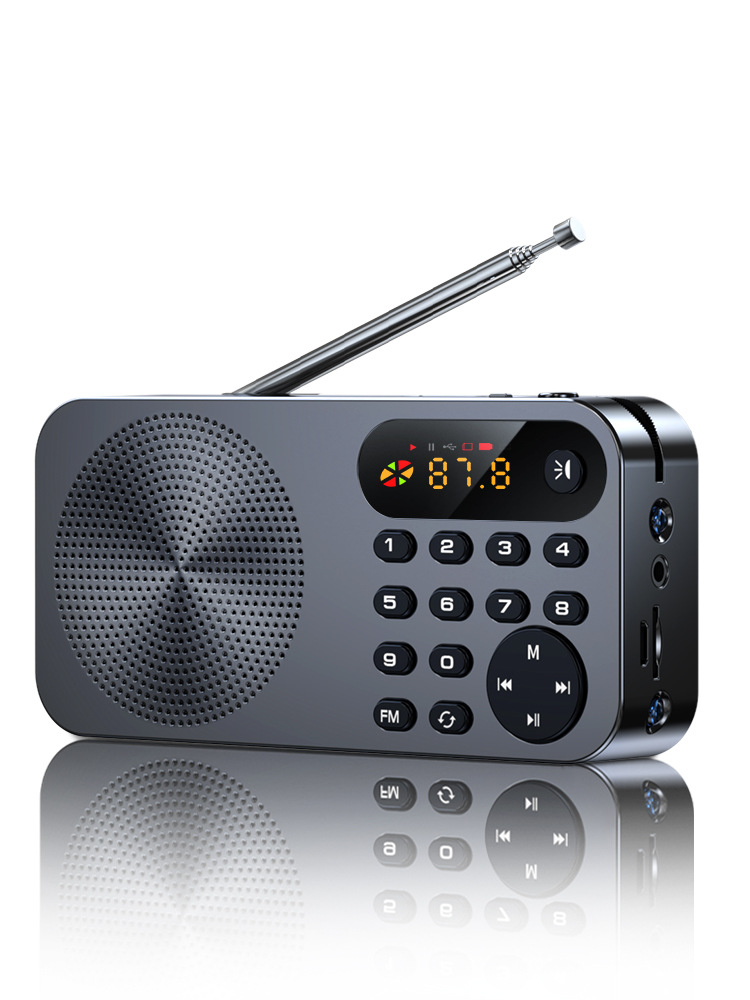 科凌5收音机新款老人老年人便携式调频四六级英语听力考试专用