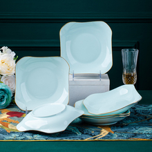 Z54G陶瓷盘子菜盘碗家用2023新款鱼盘碟子碗碟套装餐盘餐具7寸8寸
