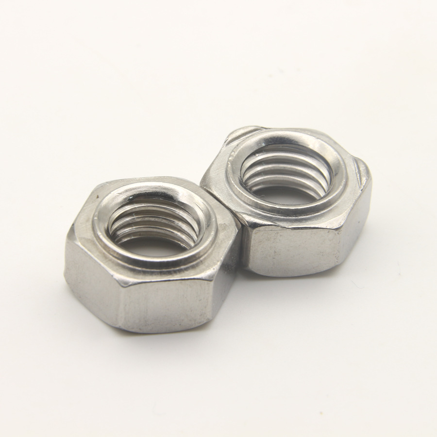 201/304不锈钢六角焊接螺母电焊碰焊螺帽m4m5m6m8m10m12点焊螺母