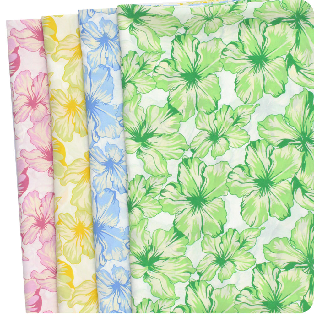 芙蓉麻垂坠雪纺印花 满印大花印花布 儿童裙裤女衬衫连衣裙面料