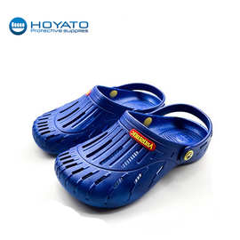 防静电凉鞋软底夏季透气包头护趾男女无尘洁净车间工作沙滩洞洞鞋